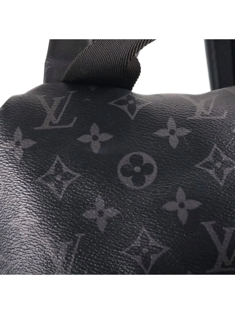 Louis Vuitton Monogram Eclipse Discovery Backpack Leather Black